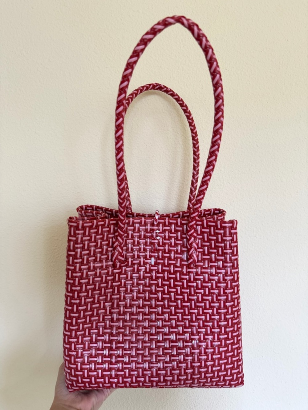 Handmade Recycled Woven Tote Bag - Picture 9 of 12